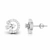 Jewelove™ Earrings Fashionable Platinum Diamond Earrings for Women JL PT E OLS 38