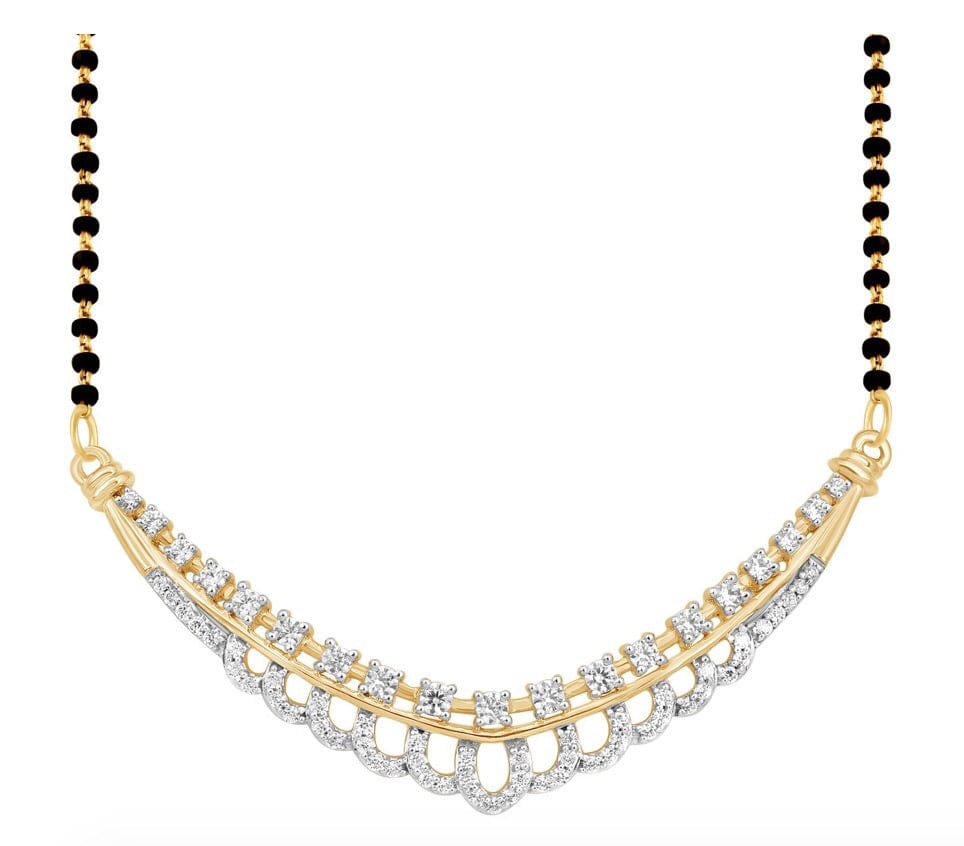 Jewelove™ Gold & Diamond Mangalsutra without Chain