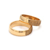 Jewelove™ Rings Gold Fingerprint Engraved Platinum Rings for Couples