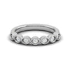 Jewelove™ Rings Women's Band only / SI IJ Half Eternity Diamond Platinum Ring for Women JL PT WB RD 153