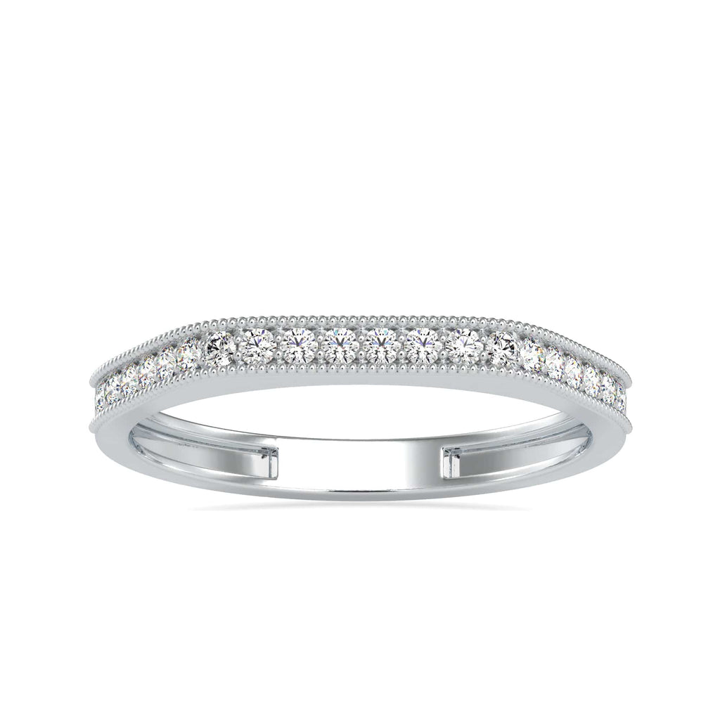 Jewelove™ Rings Half Eternity Platinum Diamond Engagement Ring JL PT 0631