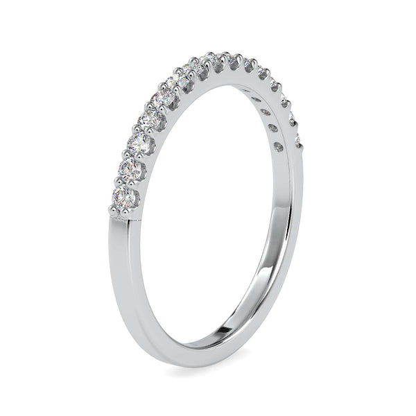 Jewelove™ Rings Half Eternity Platinum Ring with Diamonds for Women JL PT 0018