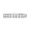 Jewelove™ Rings VVS GH / Women's Band only Half Eternity Platinum Ring with U-cut Setting JL PT 916
