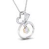 Jewelove™ Pendants Hanging Fruit Platinum Pendant with Diamonds in Pressure Setting in Rose Gold JL PT P 8074