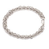 Jewelove™ Bangles & Bracelets Heavy 3-D Platinum Bracelet for Men JL PTB 1113