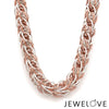 Jewelove™ Chains Heavy 3D Platinum Rose Gold Chain for Men JL PT CH 703-A