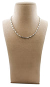 Platinum Chains in India - Heavy Platinum Chain For Men JL PT 722 Made In Japan Neck View