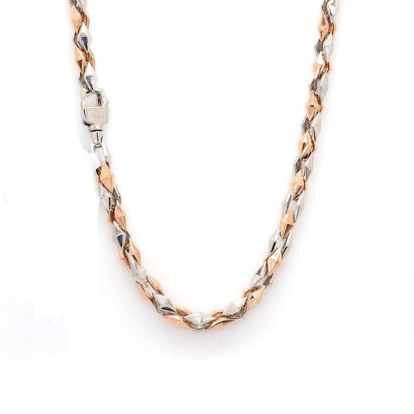 Jewelove™ Chains Heavy Platinum Rose Gold Chain for Men JL PT CH 1101