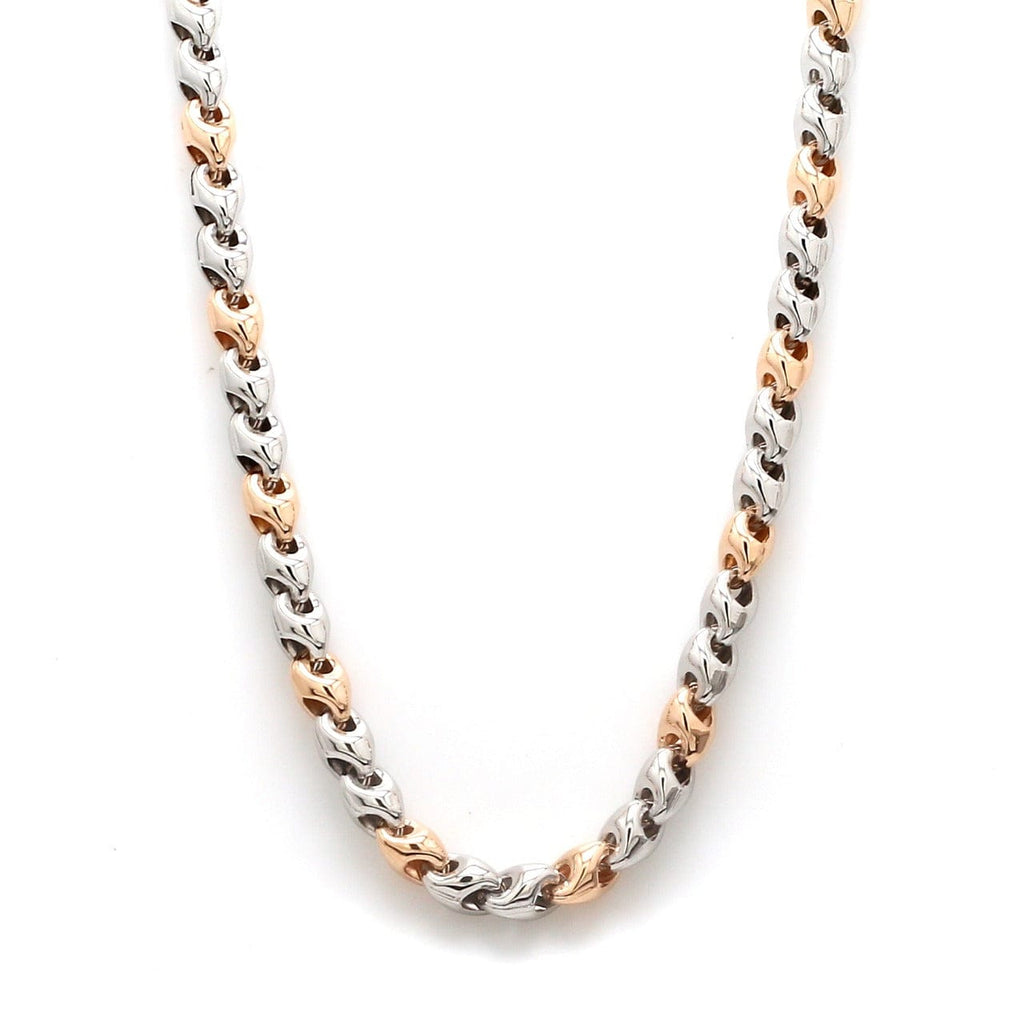 Jewelove™ Chains Heavy Platinum & Rose Gold Chain for Men JL PT CH 1104