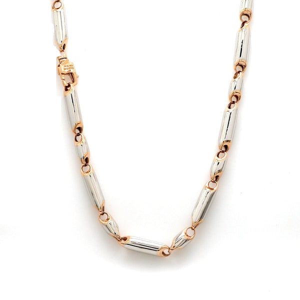 Jewelove™ Chains Heavy Platinum & Rose Gold Chain for Men JL PT CH 1110