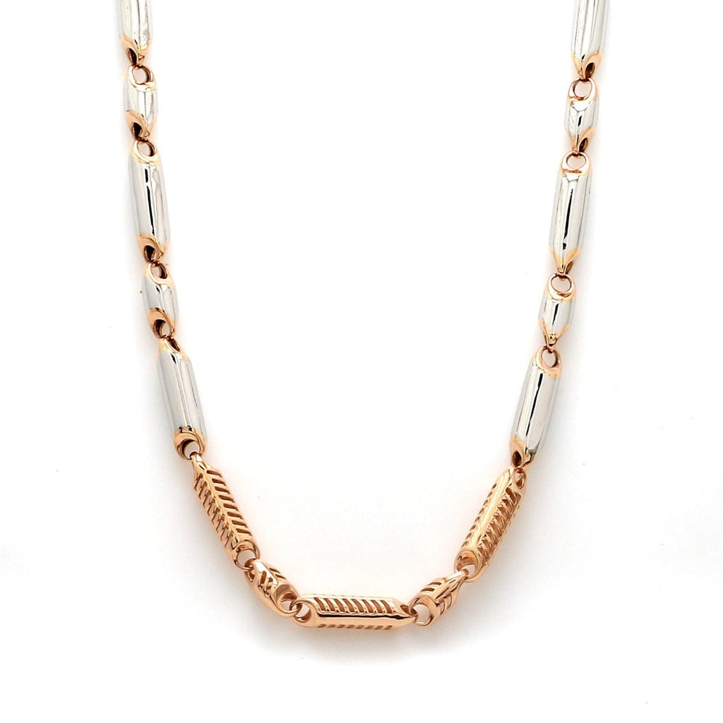 Jewelove™ Chains Heavy Platinum & Rose Gold Chain for Men JL PT CH 1110