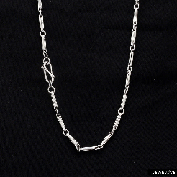 Jewelove™ Chains Plain Platinum Chain for Men JL PT CH 866