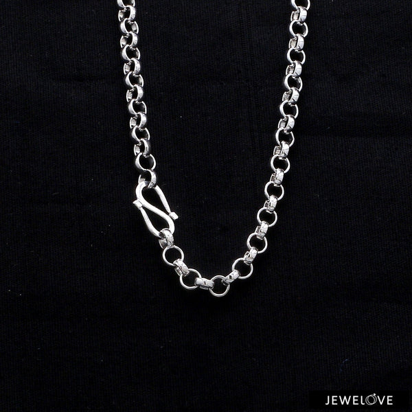 Jewelove™ Chains Platinum Chain for Men with Round Links JL PT CH 873