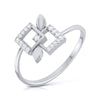 Jewelove™ Rings SI IJ / Women's Band only Platinum Diamond Ring for Women JL PT LR 92
