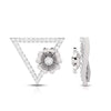Jewelove™ Pendants & Earrings Platinum Diamond Triangle Pendant Set JL PT P BT 39-E