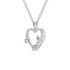 Jewelove™ Pendants Platinum Diamonds Cat & Heart Pendant for Women JL PT P 1278