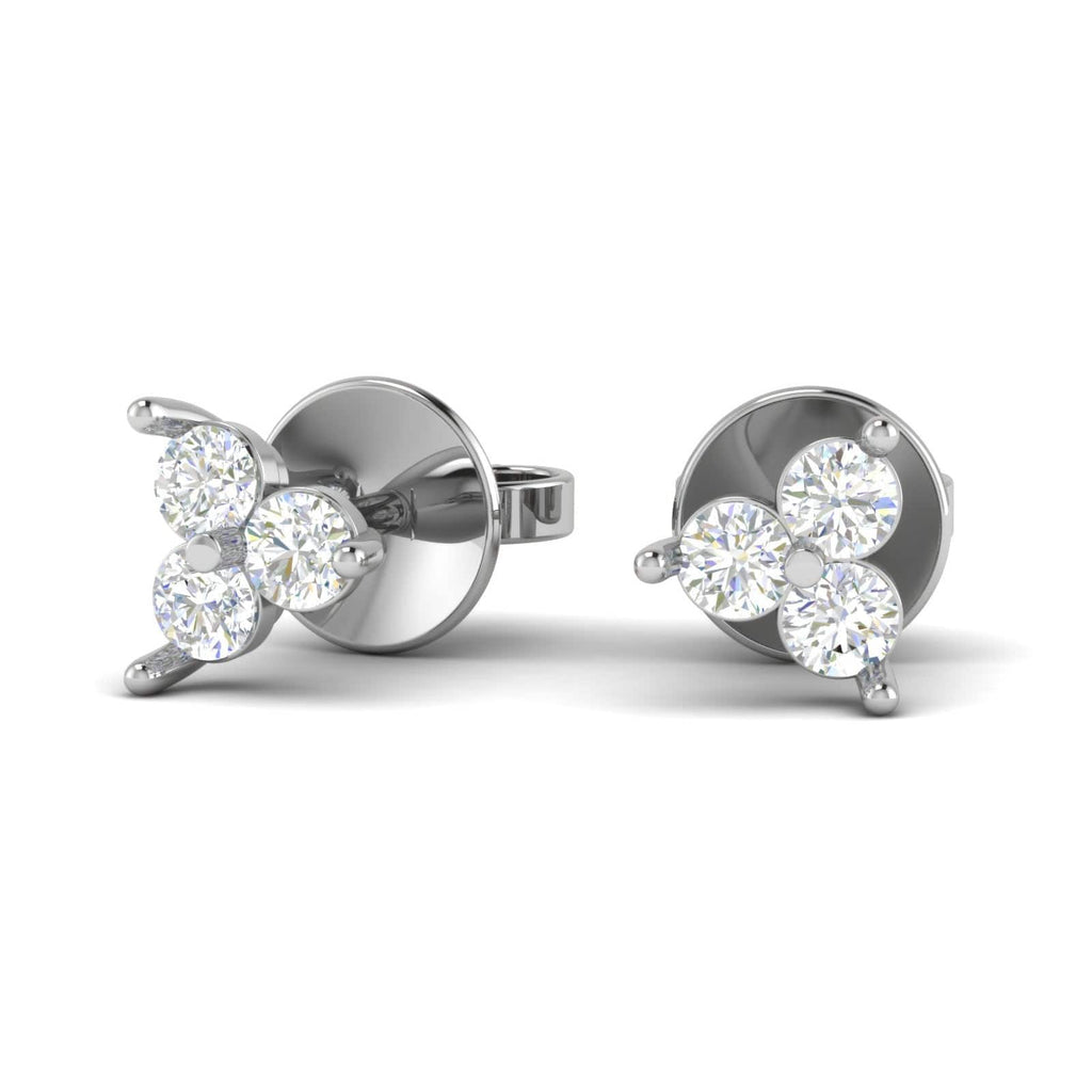Jewelove™ Earrings SI IJ Platinum Diamonds Earrings JL PT E SE RD 101