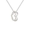 Jewelove™ Pendants SI IJ Platinum Diamonds Heart Pendant for Women JL PT P 1284