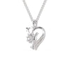 Jewelove™ Pendants Platinum Diamonds Heart Pendant for Women JL PT P 1285