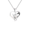 Jewelove™ Pendants Platinum Diamonds Heart Pendant for Women JL PT P 1285