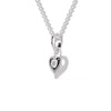 Jewelove™ Pendants Platinum Diamonds Heart Pendant for Women JL PT P 1300