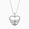 Jewelove™ Pendants Platinum Diamonds Heart Pendant for Women JL PT P 18001