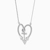 Jewelove™ Pendants Platinum Diamonds Heart Pendant for Women JL PT P 18018