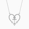 Jewelove™ Pendants SI IJ Platinum Diamonds Heart Pendant for Women JL PT P 18018