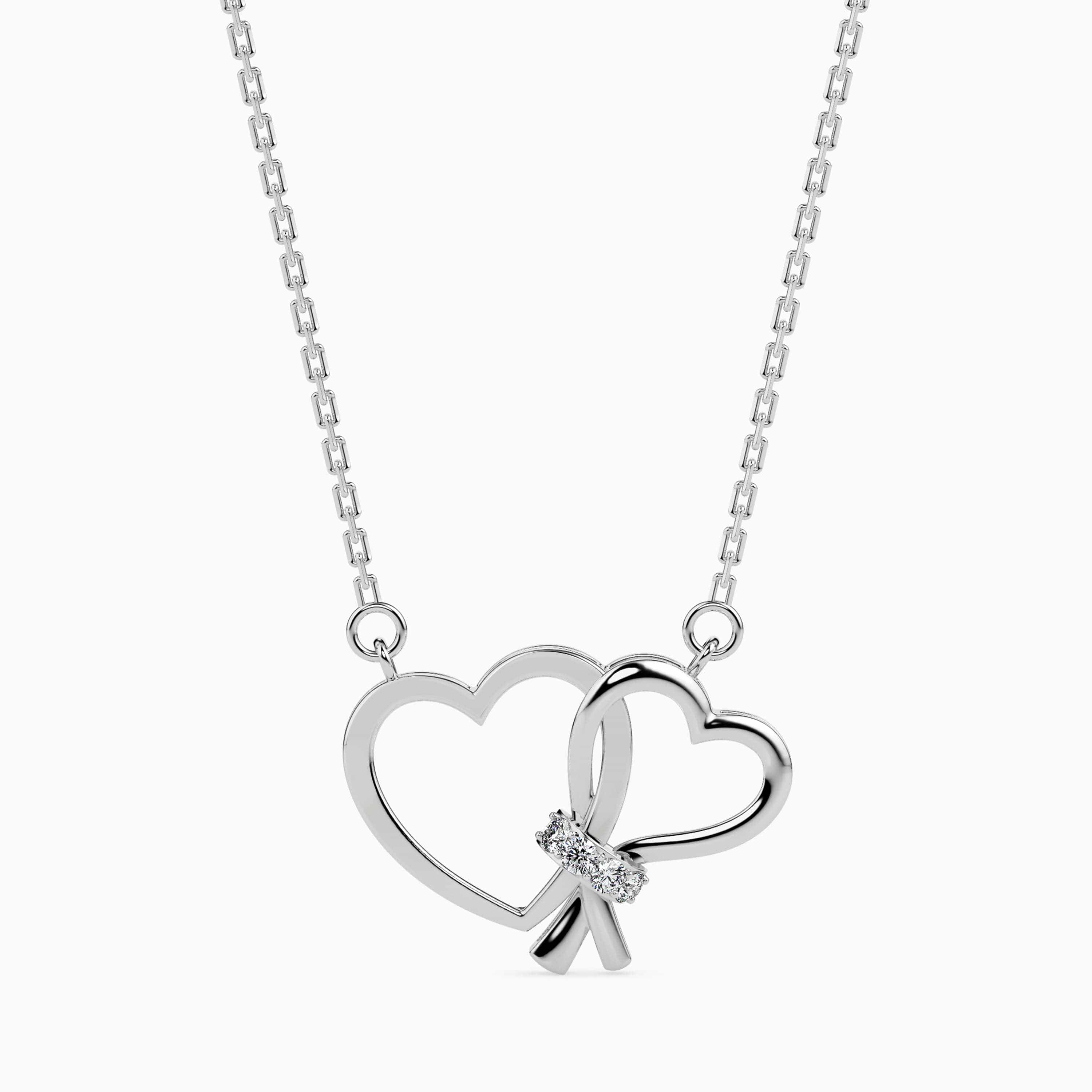 GIVA Anushka Sharma Zircon Curl Heart Necklace with Link Chain Silver  Online in India, Buy at Best Price from Firstcry.com - 12180756