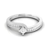 Jewelove™ Rings Platinum Dimoand Engagement Ring for Women JL PT R-70