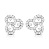 Jewelove™ Earrings SI IJ Platinum Earrings with Diamonds for Women JL PT E ST 2016