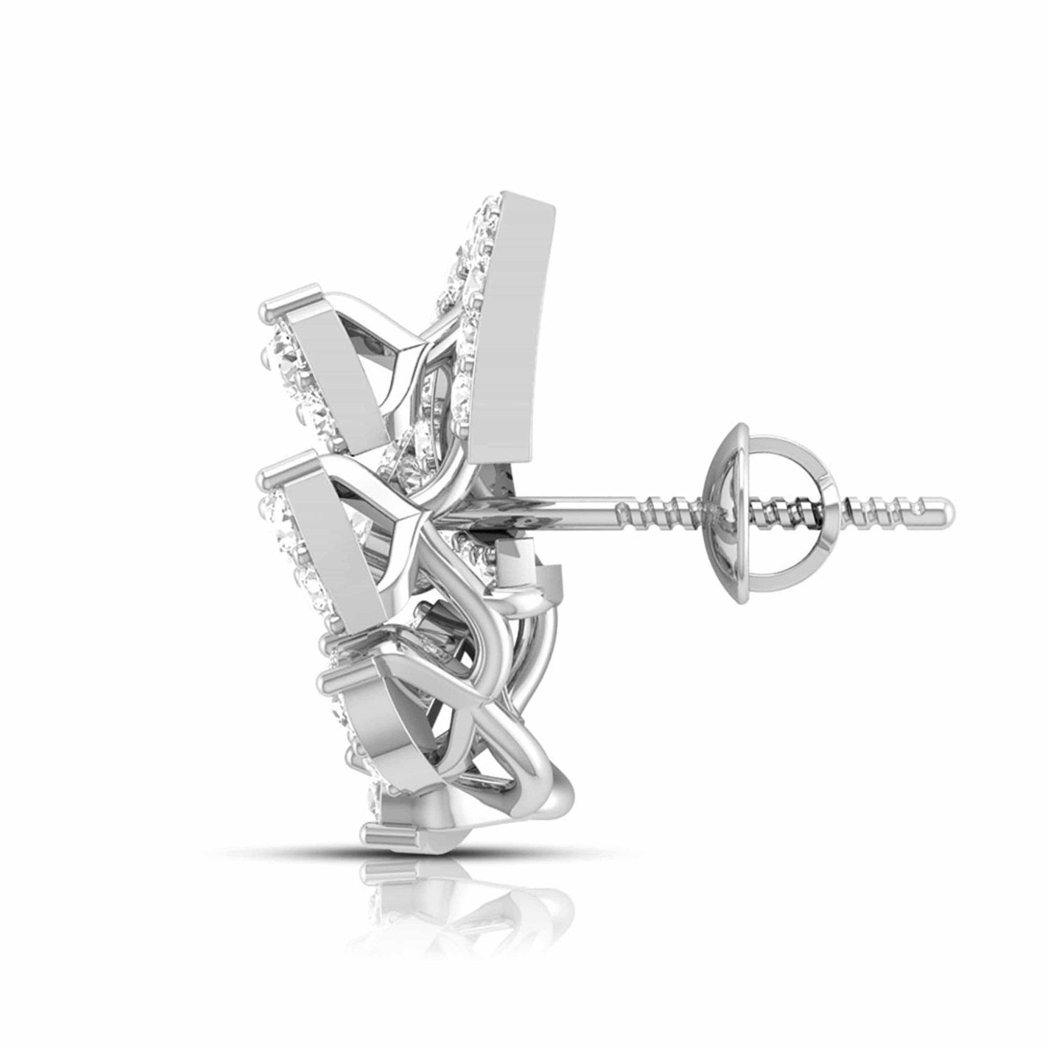 Jewelove™ Earrings Platinum Earrings with Diamonds JL PT E ST 2218