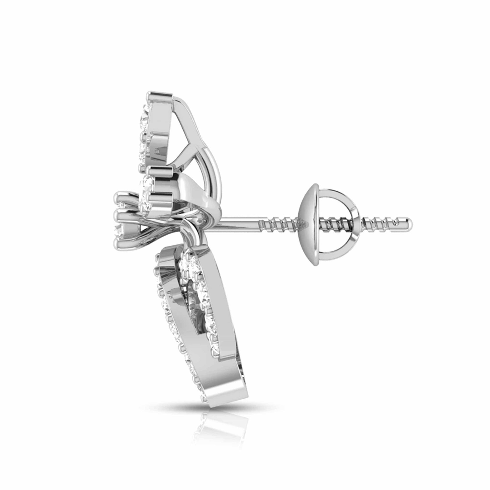 Jewelove™ Earrings Platinum Earrings with Diamonds JL PT E ST 2226