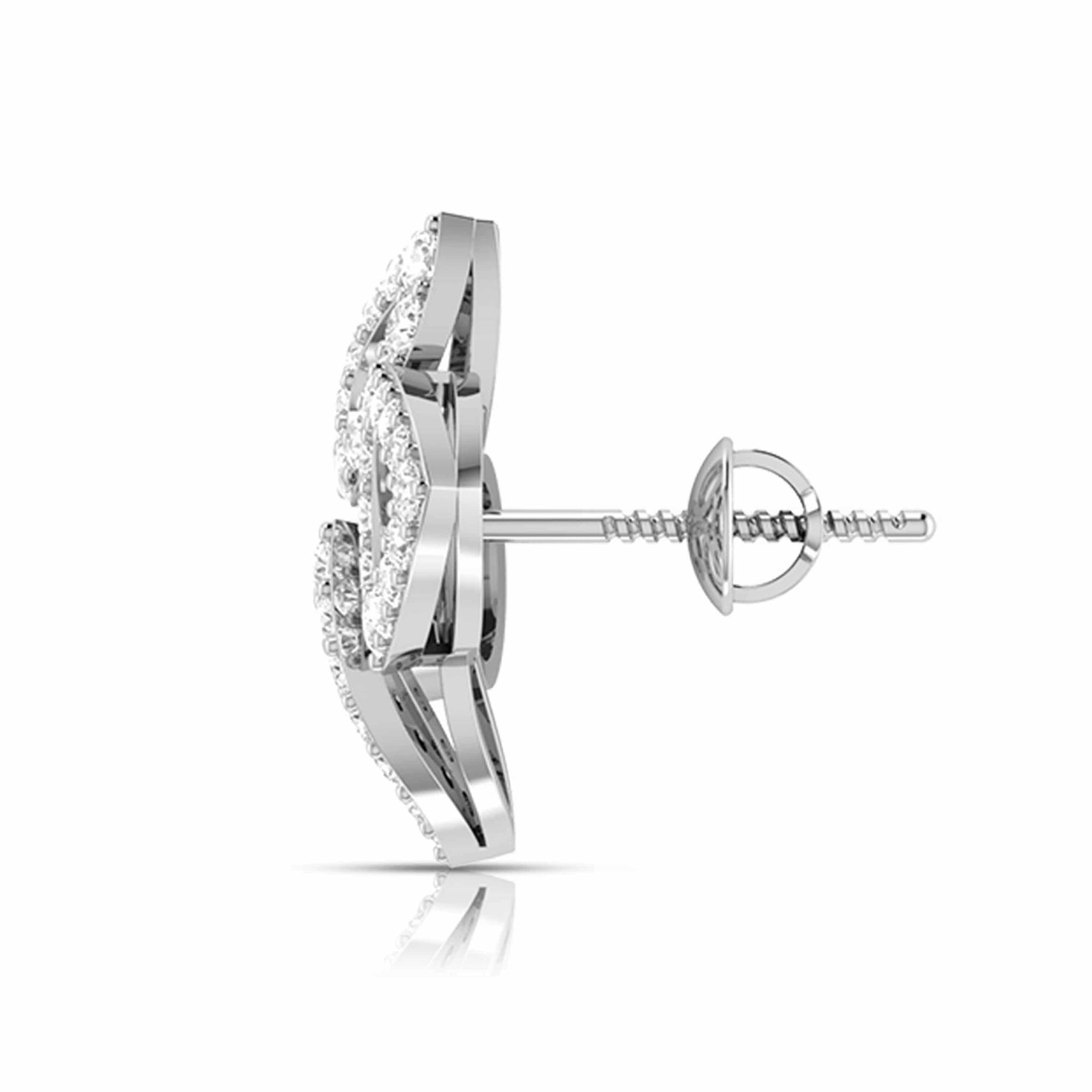 Jewelove™ Earrings Platinum Earrings with Diamonds JL PT E ST 2227
