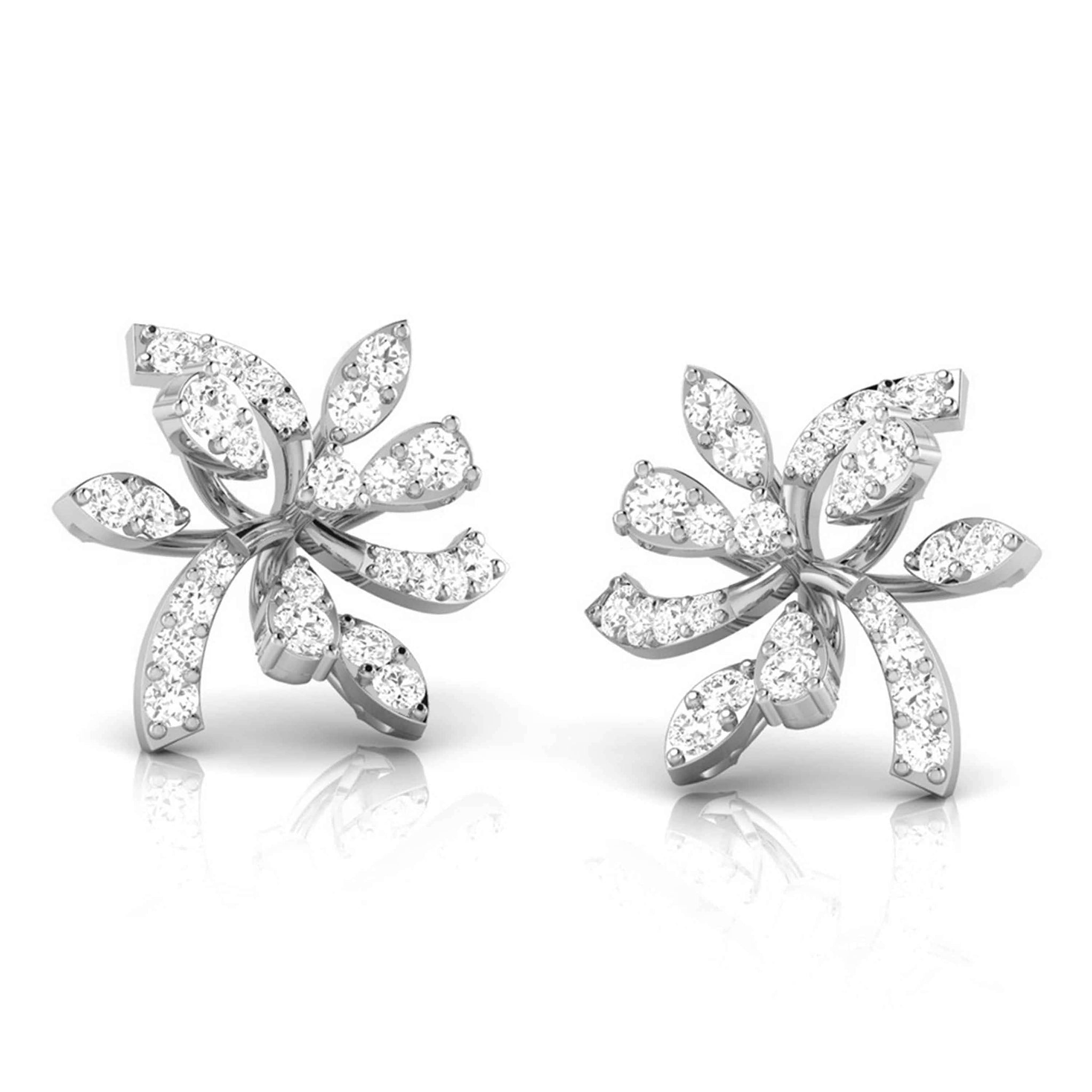 Jewelove™ Earrings Platinum Earrings with Diamonds JL PT E ST 2237