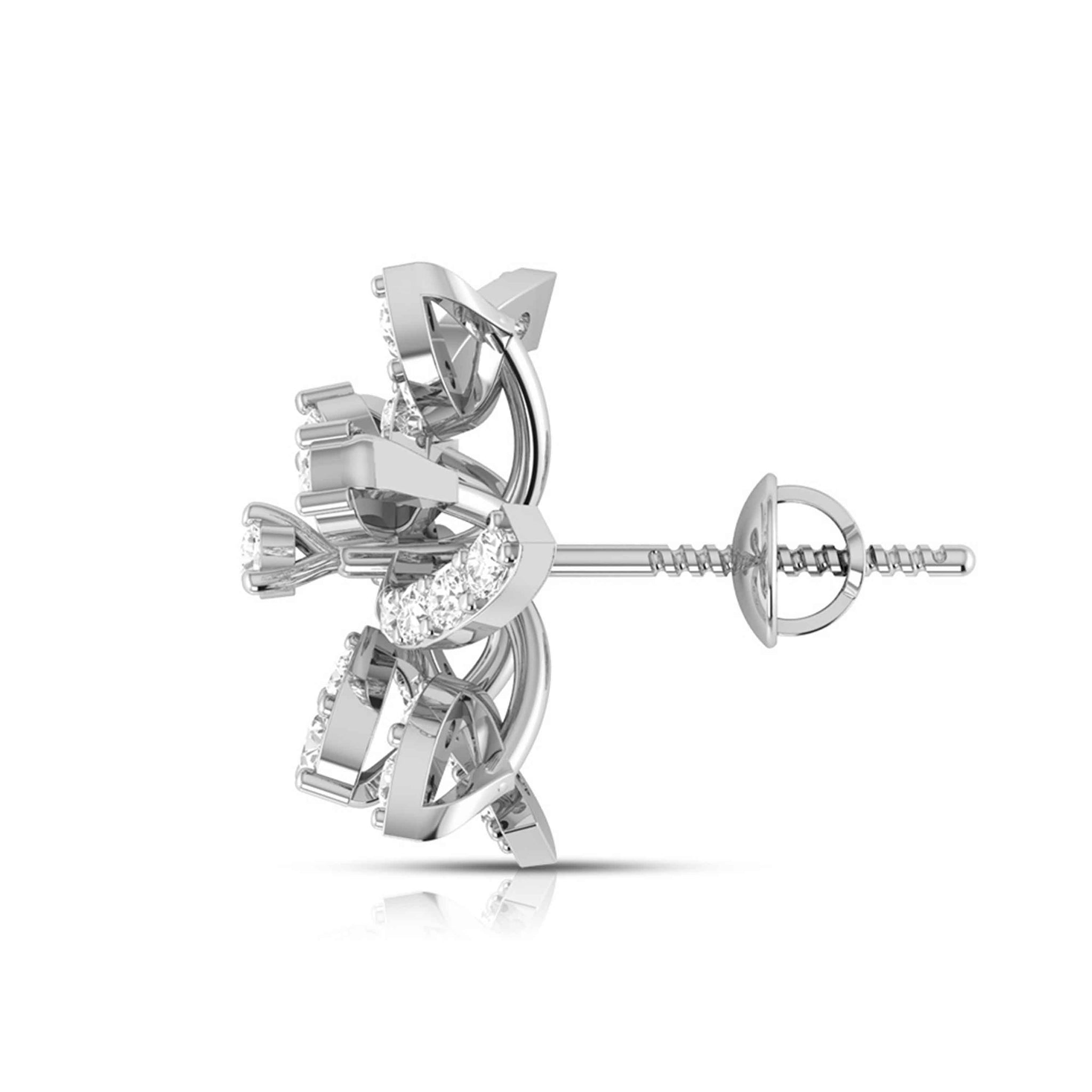 Jewelove™ Earrings Platinum Earrings with Diamonds JL PT E ST 2237