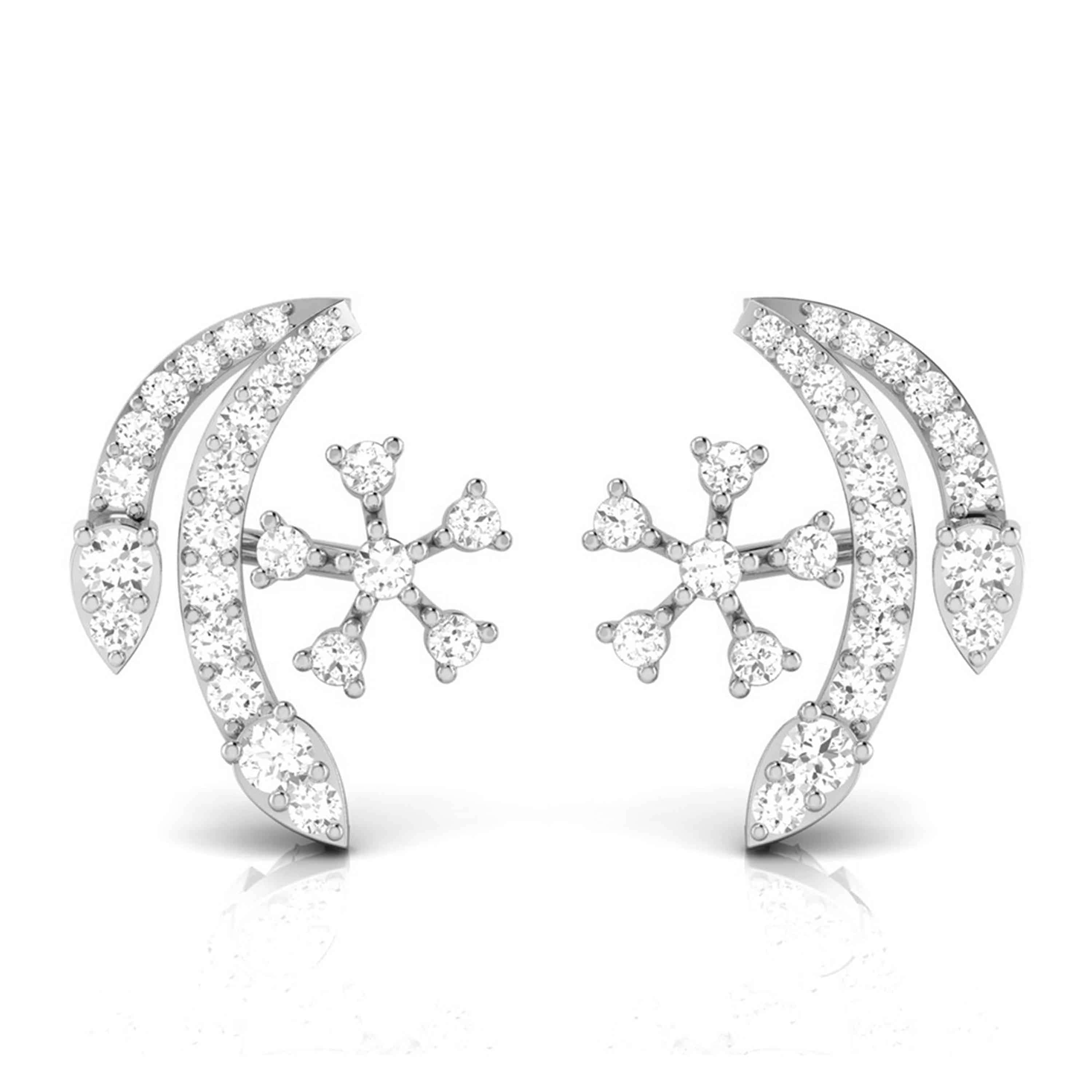 10K Yellow Gold Diamond Star Earrings 0.21ct - Manhattan Jewelers