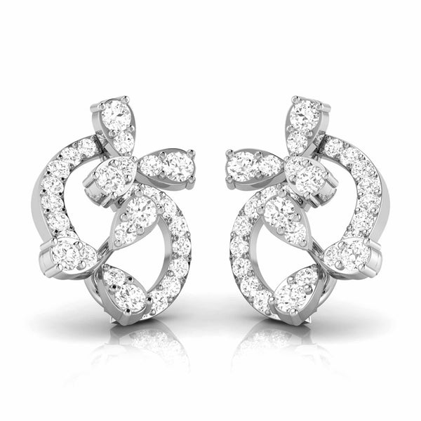 Jewelove™ Earrings Platinum Earrings with Diamonds JL PT E ST 2239
