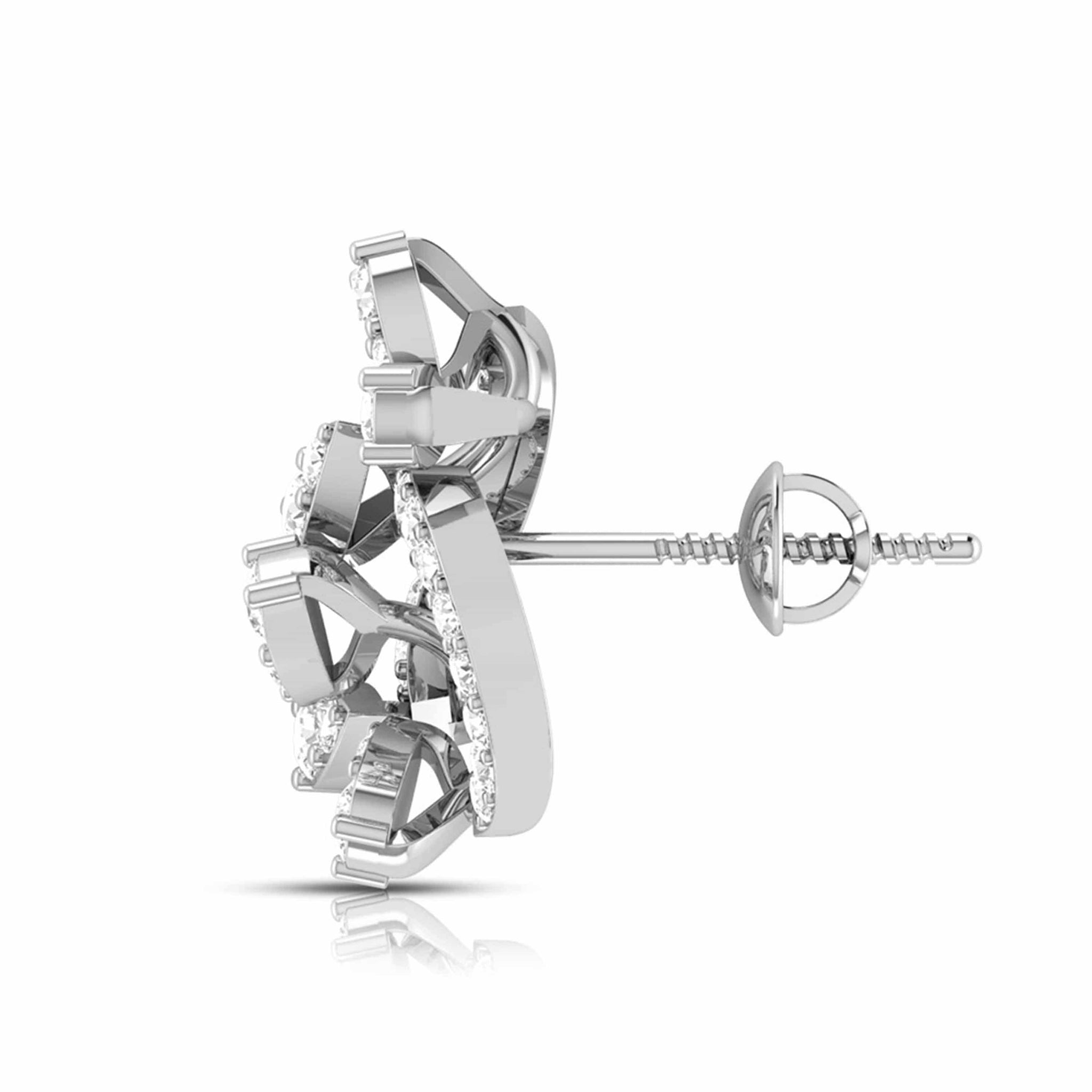 Jewelove™ Earrings Platinum Earrings with Diamonds JL PT E ST 2239