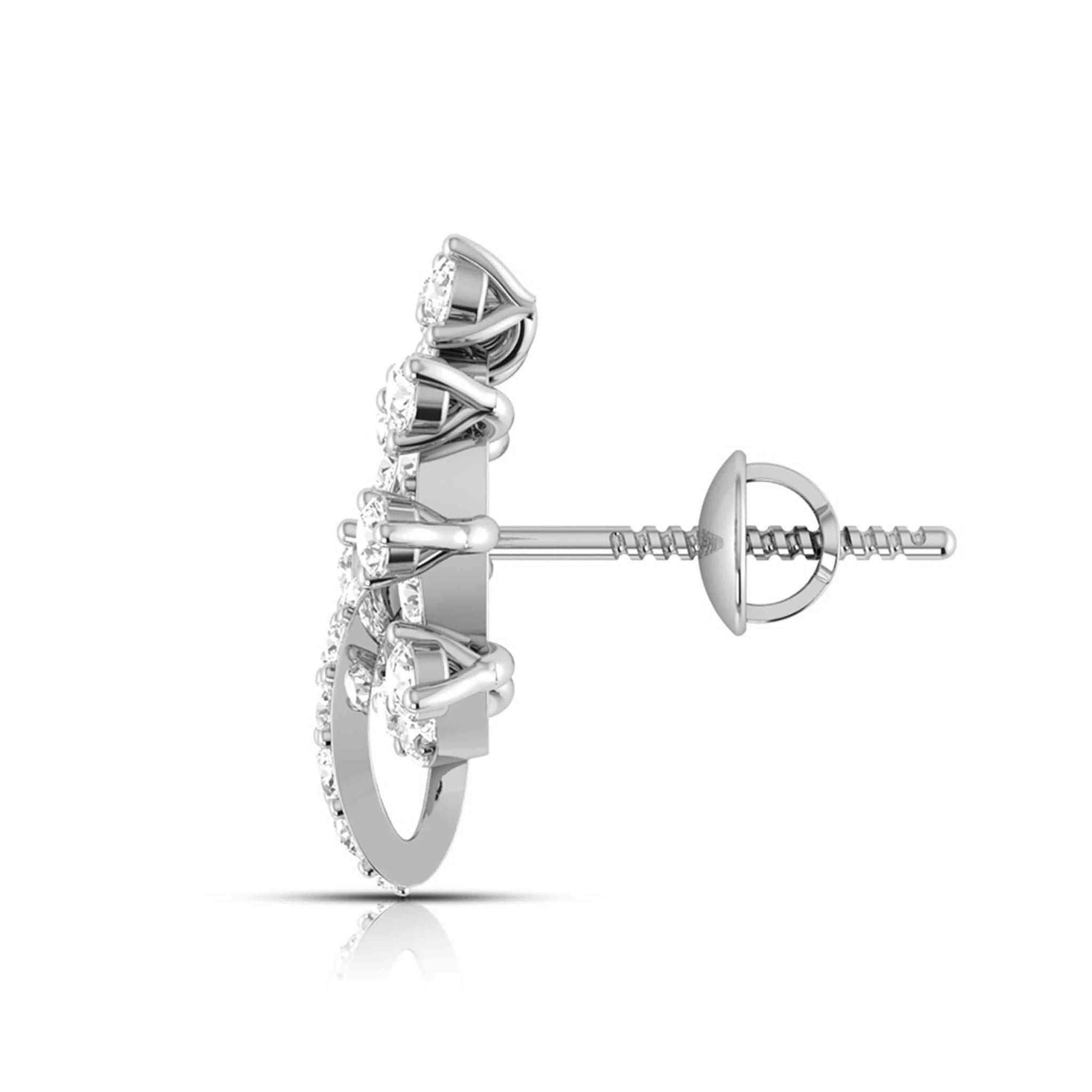 Jewelove™ Earrings Platinum Earrings with Diamonds JL PT E ST 2249