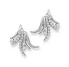 Platinum Earrings with Diamonds SJ PTO E 128 - Suranas Jewelove
