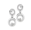 Platinum Earrings with Diamonds SJ PTO E 131 - Suranas Jewelove

