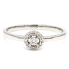 Front View of Platinum Engagement Couple Rings with Diamonds JL PT 456
