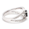 Jewelove™ Rings Platinum Engagement Ring for Women with Black Diamond  SJ PTO 516-BlackDiamond
