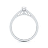 Jewelove™ Rings Platinum Engagement Ring for Women with Diamonds on Shank JL PT R-73