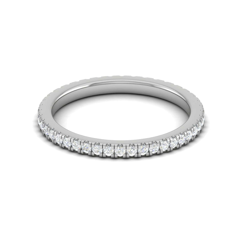 Jewelove™ Rings Platinum Eternity Ring with Diamonds for Women JL PT D4129
