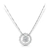 Jewelove™ Pendants SI IJ Platinum Evara Detachable Aura Pendant with Diamonds for Women JL PT P 196