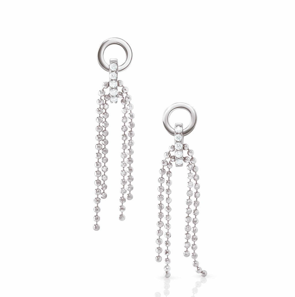 Jewelove™ Earrings Earrings only / SI IJ Platinum Evara Diamond Earrings with Diamonds for Women JL PT E 178