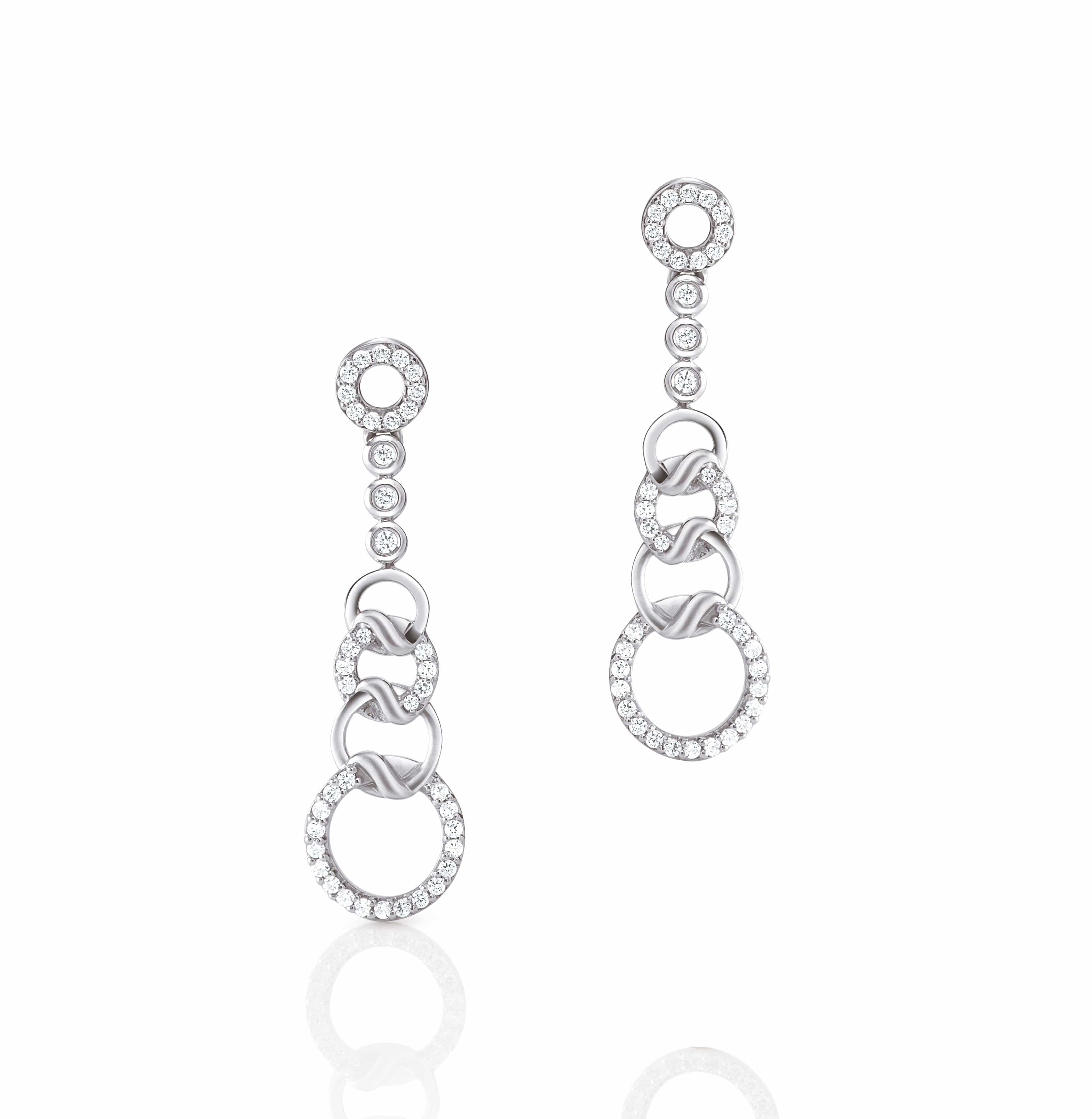 Platinum Evara Diamond Necklace & Earrings Set JL PT N 180 - Etsy Denmark