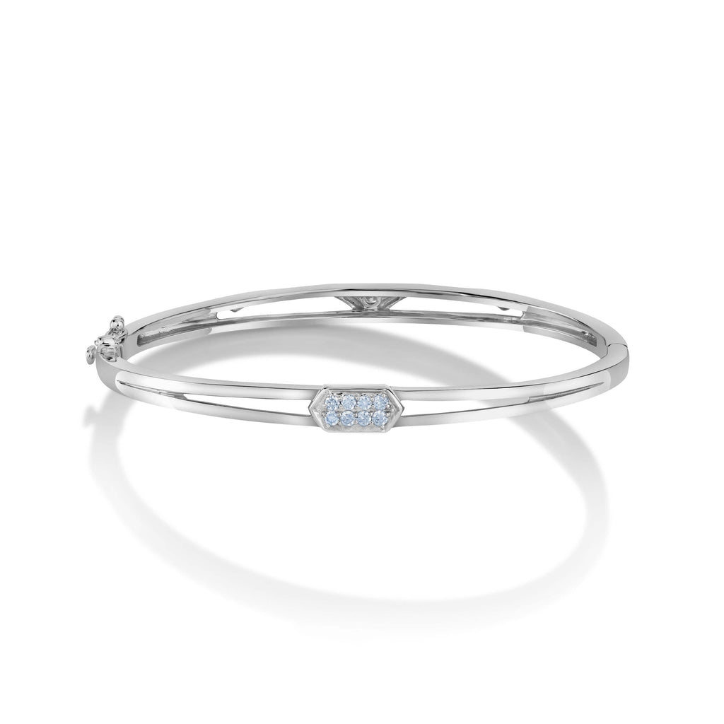 Jewelove™ Bangles & Bracelets SI IJ Platinum Evara | Platinum Diamonds Bracelet for Women JL PTB 831